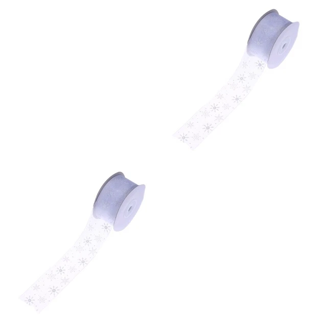 2x Rot Band für Geschenk Verpackung Weihnachten Party Band