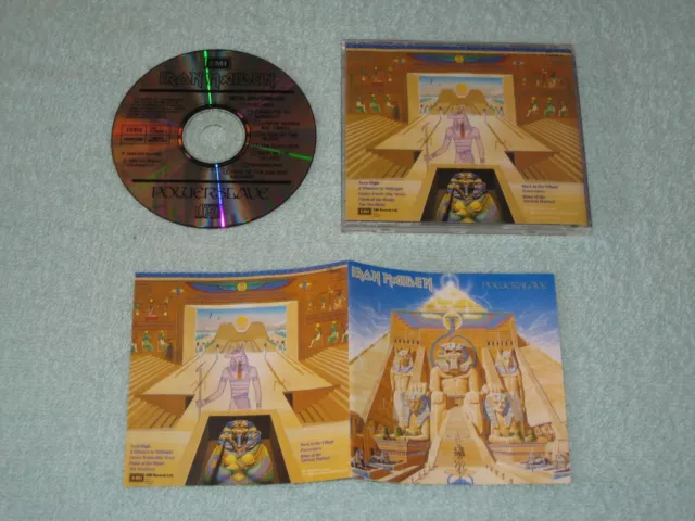 Iron Maiden Powerslave early West Germany CD (EMI, 1984) near mint, no barcode