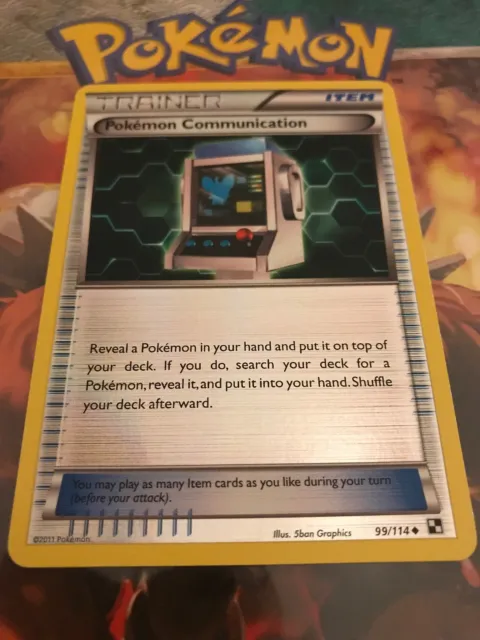 Pokémon Communication 99/114 Reverse Holographic NM. Fast Shipping! Vintage Card