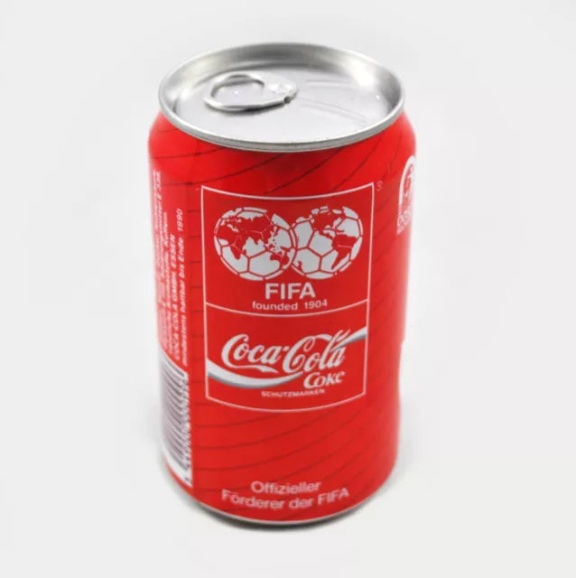Coca Cola Dose "FIFA" mit Inhalt, voll, ungeöffnet, unopend can Germany 1990