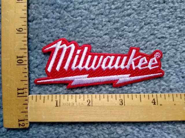 1 AWESOME MILWAUKEE TOOLS IRON ON PATCH  free shipping