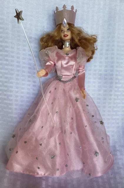 Vintage Wizard Of Oz Glinda The Good Witch Barbie Doll 1999 Talking Talks Mattel