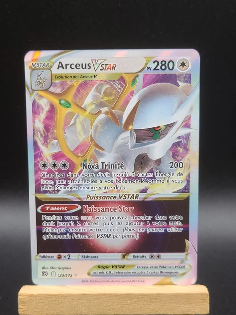Arceus VSTAR 123/172 – Ultraboost X – Épée Et Bouclier 9 – Coffret 10 Cartes Pokémon Françaises – Sans Doublon