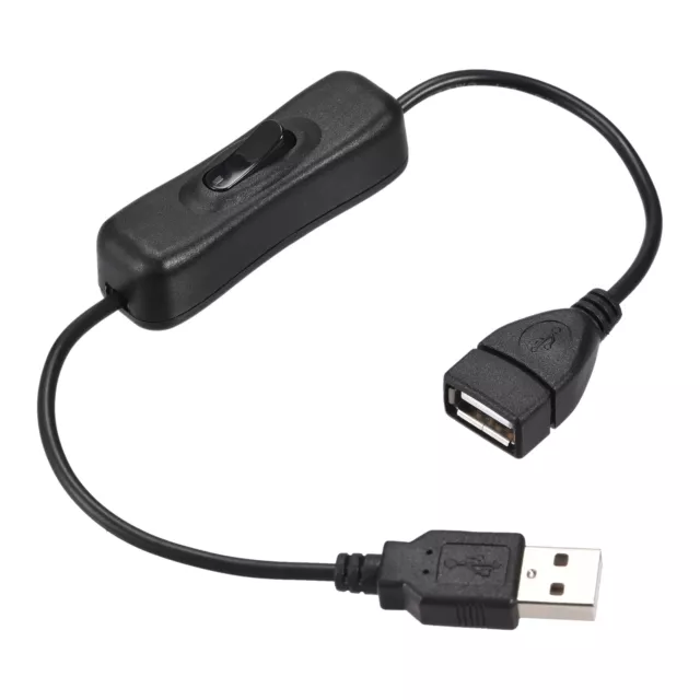 USB Câble ON/Off Interrupteur Mâle à Female 30cm pour LED Bureau Bande Set3