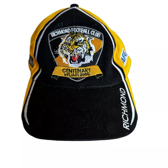Richmond Tigers Football Club Centenary Cap VFL/AFL Vintage Logo Crest, like new