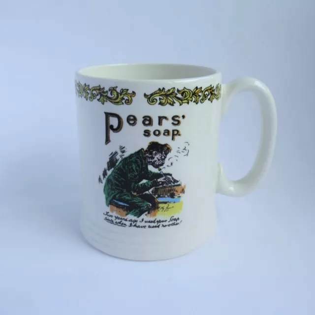 Retro Vintage Pears Soap Tankard Lord Nelson Pottery England Mug Advertising