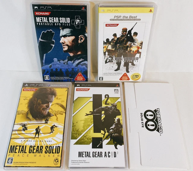 Lot 5 PSP Metal Gear Solid Portable Ops Plus Ac!d2 Peace Walker Tobidac!d