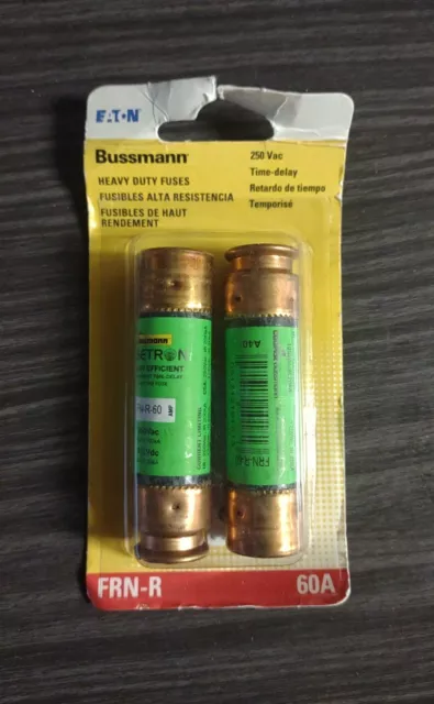 Bussmann BP/FRN-R-60 60 Amp Fusetron Dual Element Time-Delay Current Limiting...