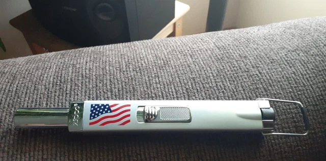ZIPPO Lighter vintage Multi Purpose 8" Chrome American Flag. Everything with it!