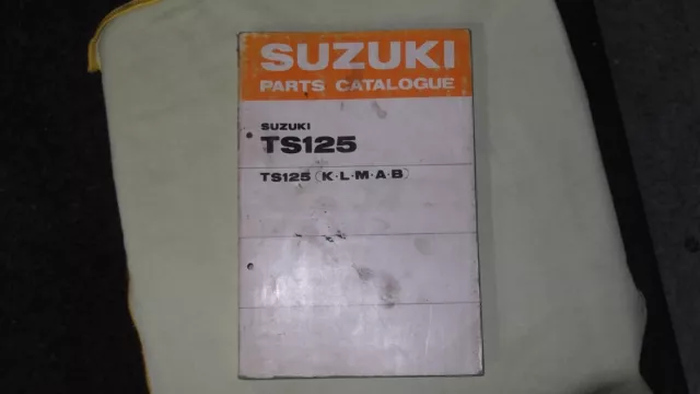 Libro Ricambi Suzuki Ts125 Suzuki Buone Condizioni