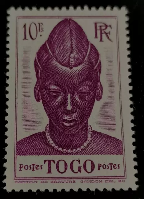 Togo: 1941 Scenes from Togo 10 F. (Collectible Stamp).