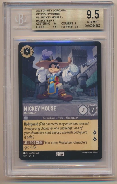 DISNEY LORCANA MICKEY Mouse Musketeer #11/P1 Gen Con Promo