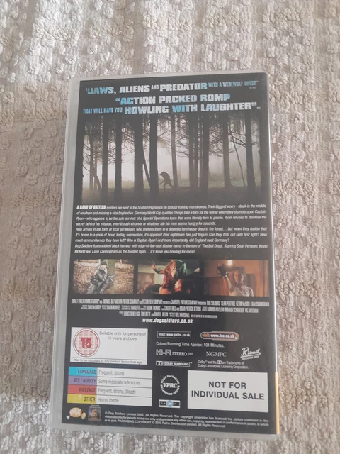 PATHE! DOG SOLDIERS (2002) VHS PAL 15 Horror Werewolves - Dir Neil ...