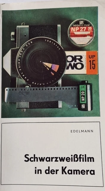 Buch SCHWARZWEIßFILM IN DER KAMERA von H. Edelmann im VEB Fotokinoverlag Leipzig