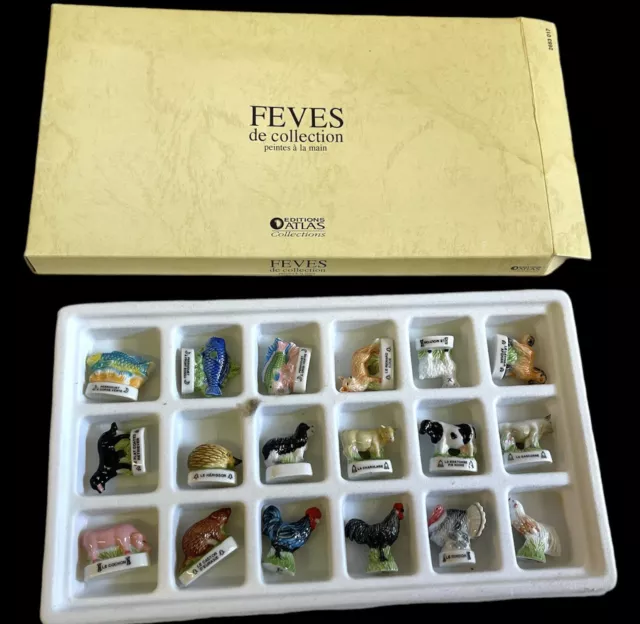 Coffret 18 Feves collection peintes main. - VILLERS COLLECTIONS