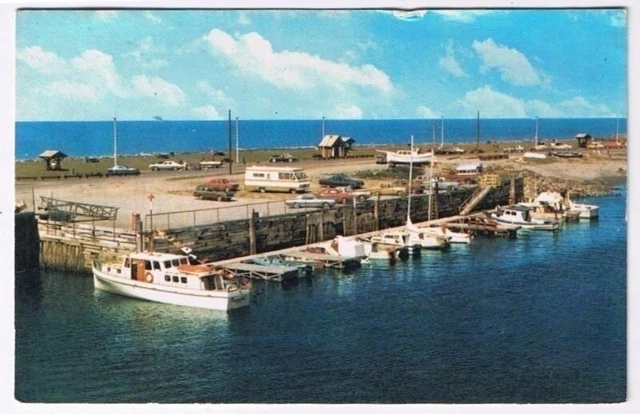 Quebec Postcard Marina Riviere Matane Bas-Saint-Laurent Gaspe