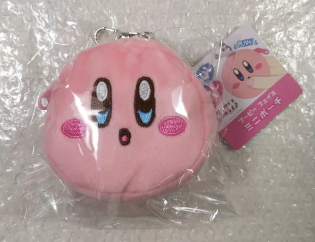 Kirby S Dream Land Pu-Pi- Face Mini Pouch Kirby Japan New (9Cm)