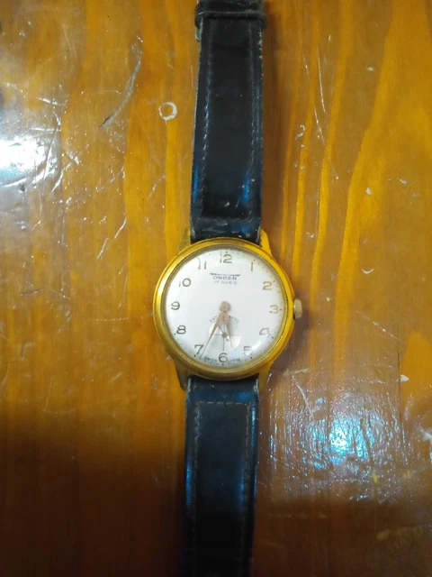 Montre Bracelet Vintage Avion Homme 17 Rubis - Mouvement Mécanique Manuel ST 69-21 Fonctionnel