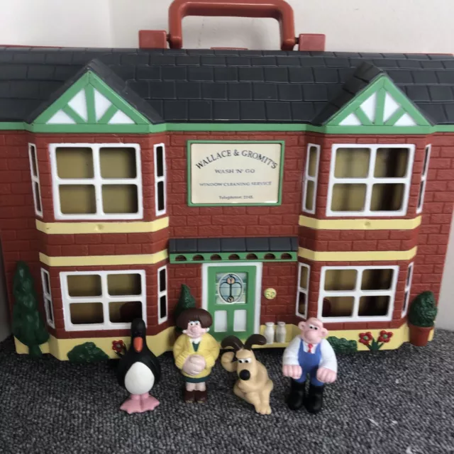 Wallace And Gromit Wash N Go Window Cleaning Service Playset & Figures 1989