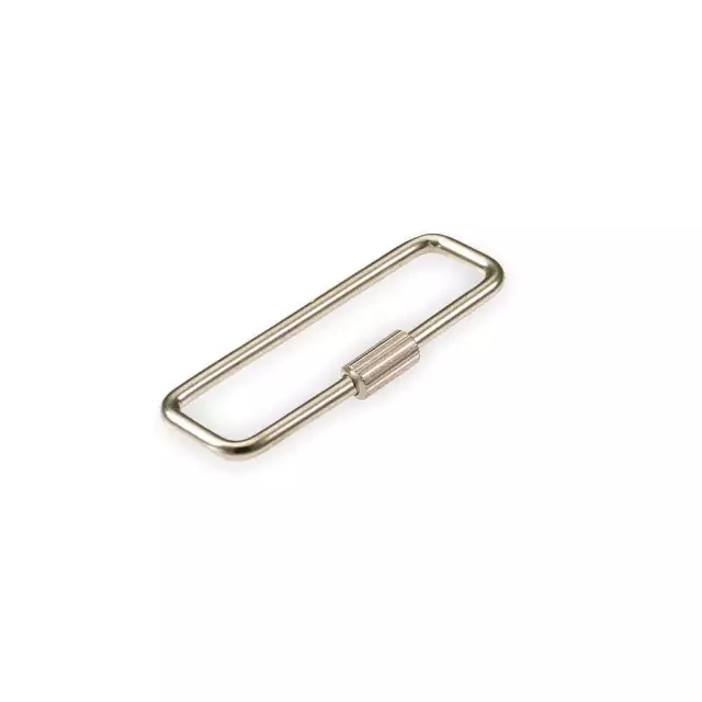 LUCKY LINE PRODUCTS 7020025 Turn Sleeve Key Ring,Steel,PK25