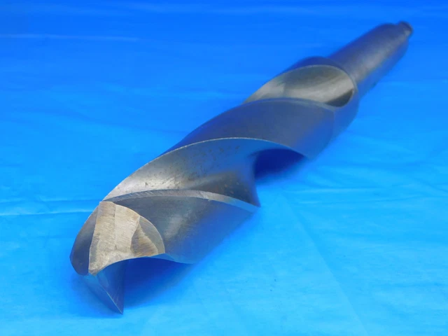 1.707" 1 45/64 Hss Twist Drill Bit Morse Taper #4 Shank 8 3/8 Loc 13 3/4 Oal