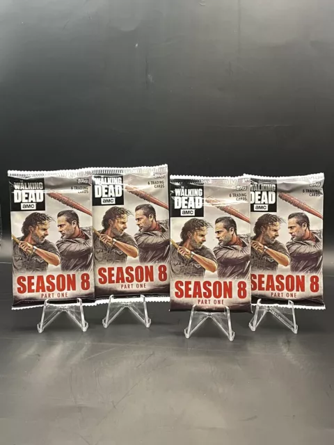 Topps Walking Dead AMC Season 8 -4 Packs