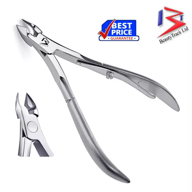 PRO NAIL CLIPPER CUTTER TOE MANICURE SCISSORS NAIL ART Cuticle NIPPER ACRYLIC 4"