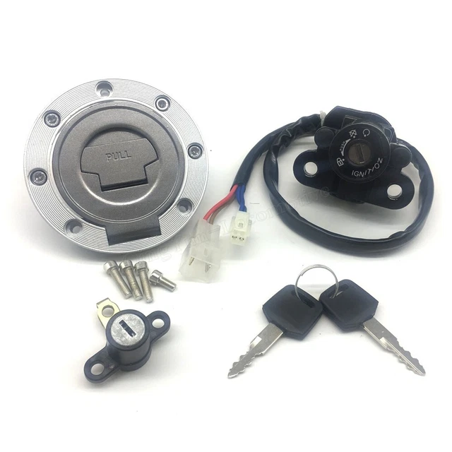 FITS YAMAHA YZF-R1 1998-03 R6 1999-05 Fuel Gas Cap Ignition Switch Seat ...