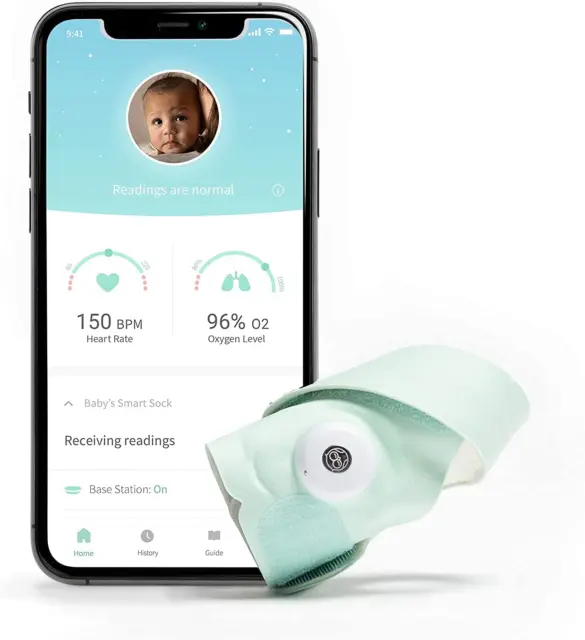 Owlet - Smart Sock 3 Baby Safety Monitor - Monitors Heart Rate and Oxygen for Ba