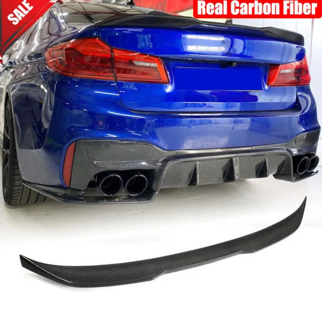 Dry Carbon Rear Trunk Spoiler Wing For BMW G30 G38 530i 540i F90 M5 2017-2023