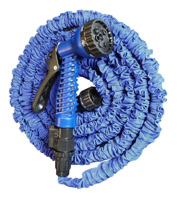 New 25Ft/7.5M Expanding Flexible Garden Hose And A Free Spray Gun