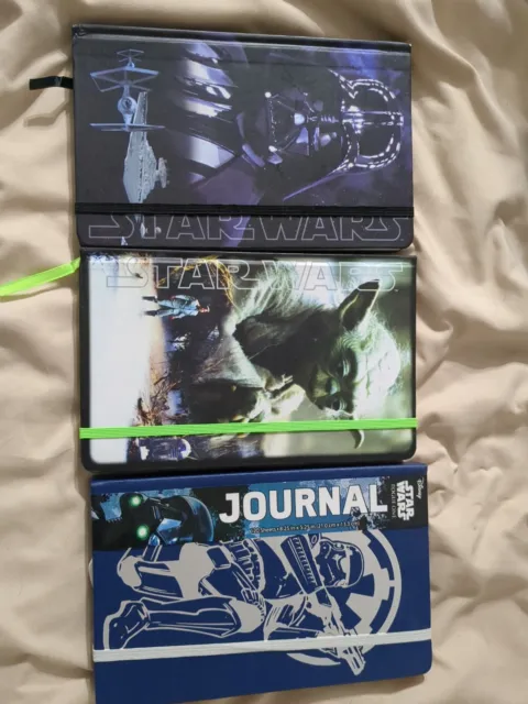 Disney's Star Wars Darth Vader, Rogue One, and Yoda Journal Notebook *Brand New