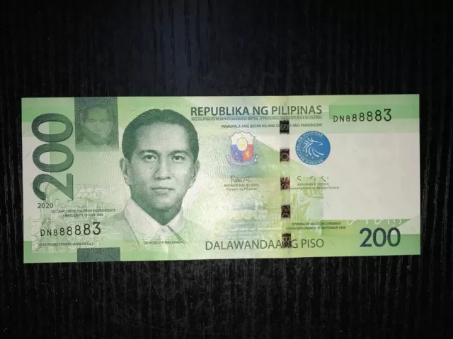 Philippines NGC 2020 200 Pesos Semi-Solid Banknote (DN888883)