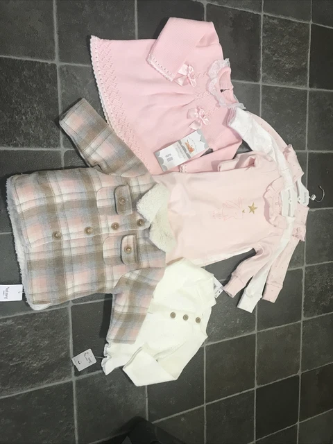 Baby Girls Clothes Bundle Nutmeg Matalan All Brand New Age 3-6 Months 6 Items