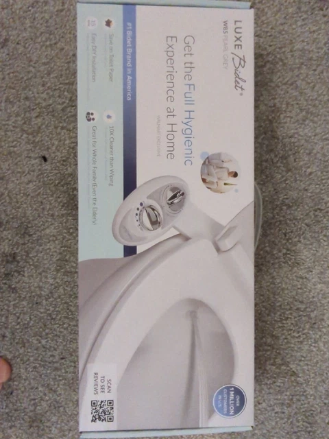 Luxe Bidet W85 Fresh Water Dual-Nozzle Self-Cleaning Non-Electric - Pearl...