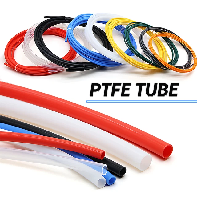 Tubo in politetrafluoro 600 V resistenza alla corrosione tubo in PTFE vari colori e dimensioni
