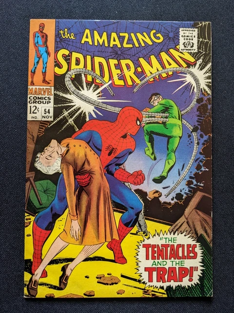 AMAZING SPIDER-MAN 54 🔥Doctor Octopus🔑 Marvel  1967 🔥 SILVER AGE W/OW