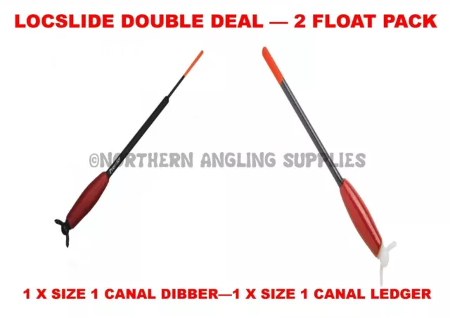 LOCSLIDE' CANAL LEDGER & DIBBER Floats. Fish Any Depth On A Float