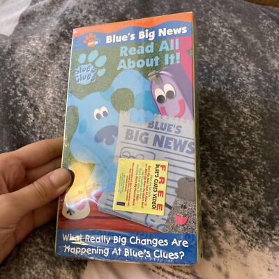 NICK JR BLUE’S Clues Big News Read All About It New VHS Nickelodeon ...