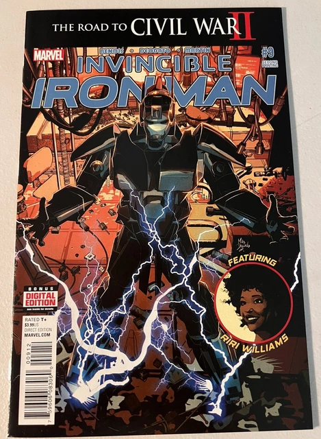 Invincible Iron Man #9 2nd Print 1st Riri Williams Marvel Comics 2016
