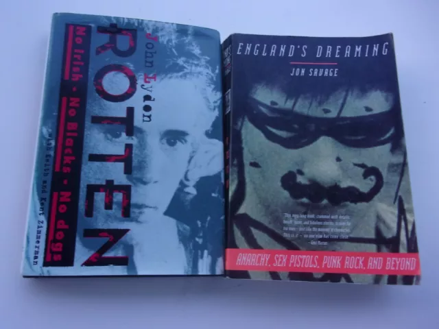 England's Dreaming Jon Savage John Lydon Rotten Sex Pistols 2 books