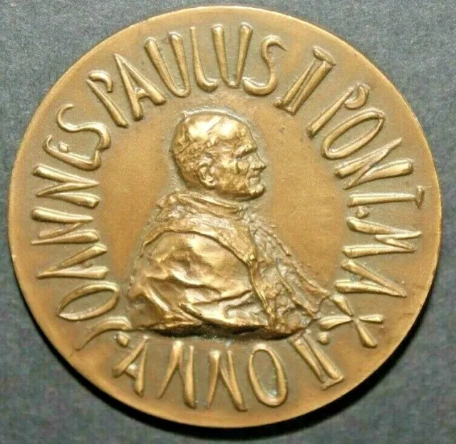 Medaglia Vaticano Papa Giovanni Paolo Ii Redemptor Hominis Bronzo (C.0)