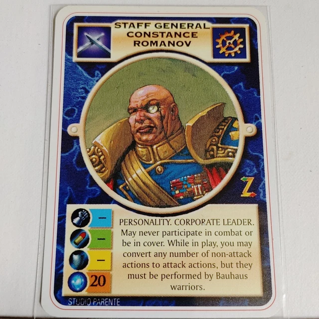 Doomtrooper Ccg (Warzone)-- Staff General Constance Romanov "Glossy"--Nm / Mint