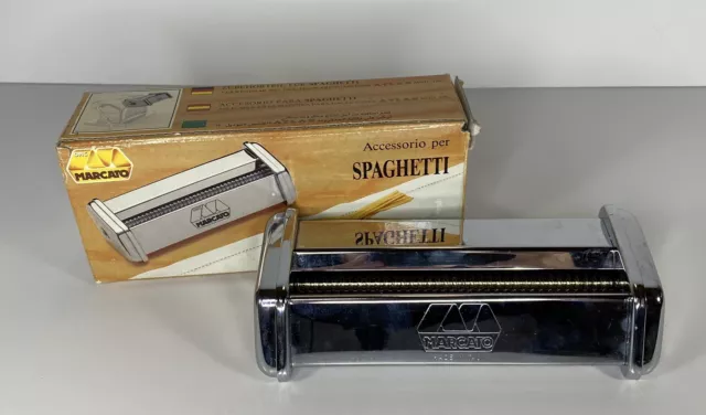 Marcato Spaghetti Cutter Attachment Atlas 150 Pasta Machine Made in Italy w/ Box