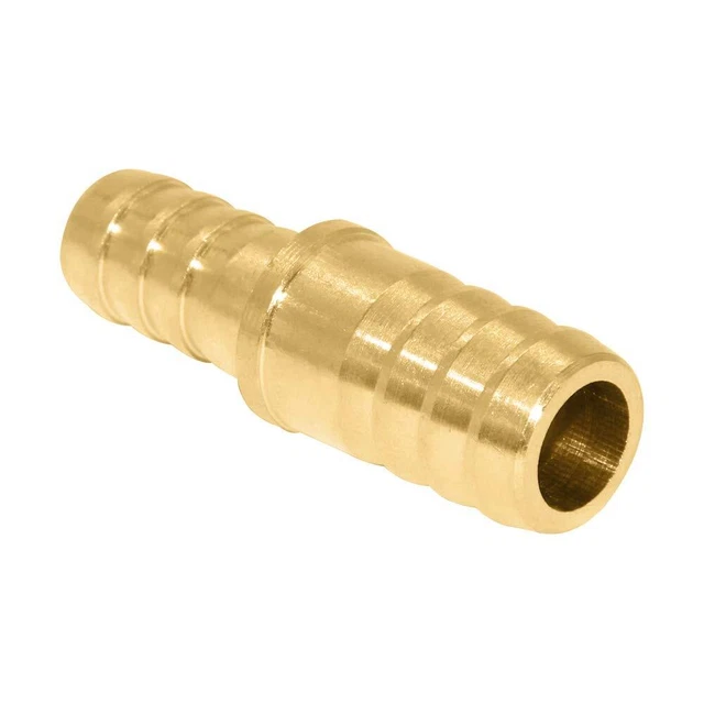 Brass Hose Barb Reducer, 1/4&quote; to 1/2&quote; Barb Hose ID, Reduci...
