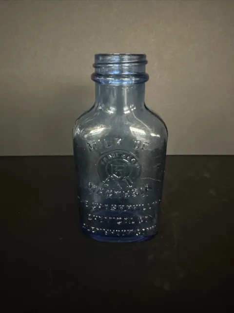 Antique Blue Milk of Magnesia Bottle The Chas H Phillips Chemical Co Glenbrook