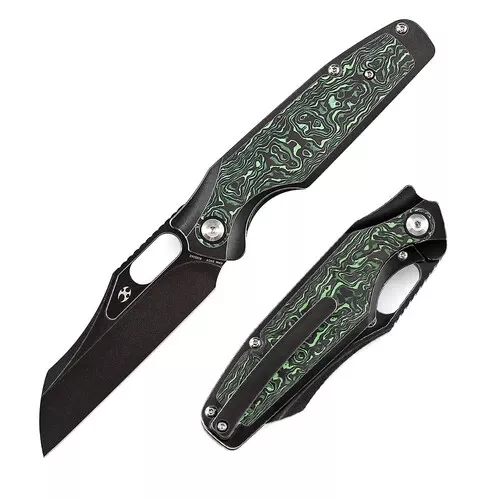 Kansept Knives Tuckamore Folding Knife 3.5" CPM 20CV Steel Blade Carbon Fiber
