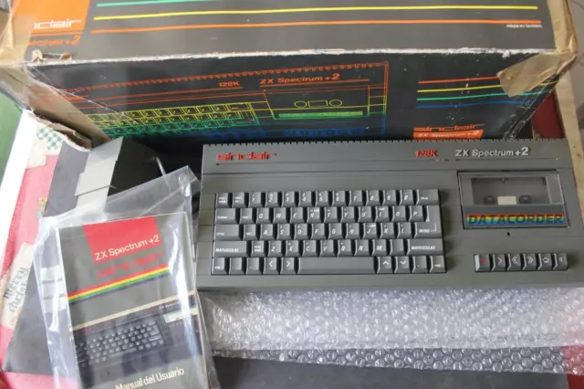 Zx Spectrum +2 Sinclair 128K Ordenador + Manual Buen Funcionamiento Leer Descrip