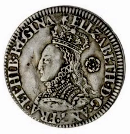 1562 Elizabeth I Sixpence, Mestrelle's Milled Issue, mm Star, Bust D, S-2596