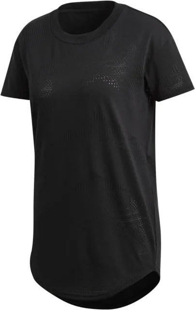 Adidas dames ID Jaquard T-shirt, noir, XS